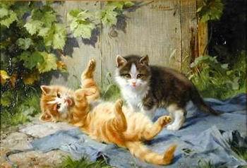 unknow artist Cats 137 oil painting picture